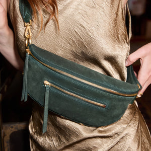 Hammitt | Charles Crossbody Med | Green Room Suede