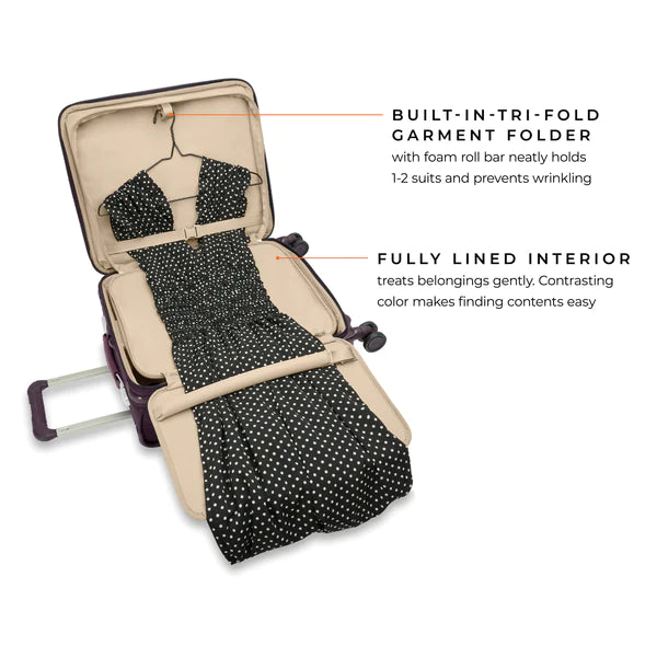 Briggs & Riley | Baseline | Global 21" Carry-On Expandable Spinner | Plum