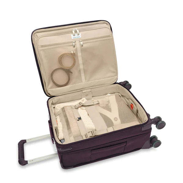 Briggs & Riley | Baseline | Global 21" Carry-On Expandable Spinner | Plum