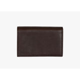 Osgoode Marley RFID gusset card case wallet in espresso brown with multiple card slots and a sleek design.