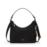 Tumi Voyageur Asbury shoulder bag with adjustable crossbody strap, featuring sleek design and multiple compartments for everyday use.