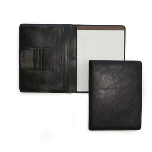 Osgoode Marley RFID Deluxe File Letter Pad with cashmere-style cover and organized interior for documents and cards.