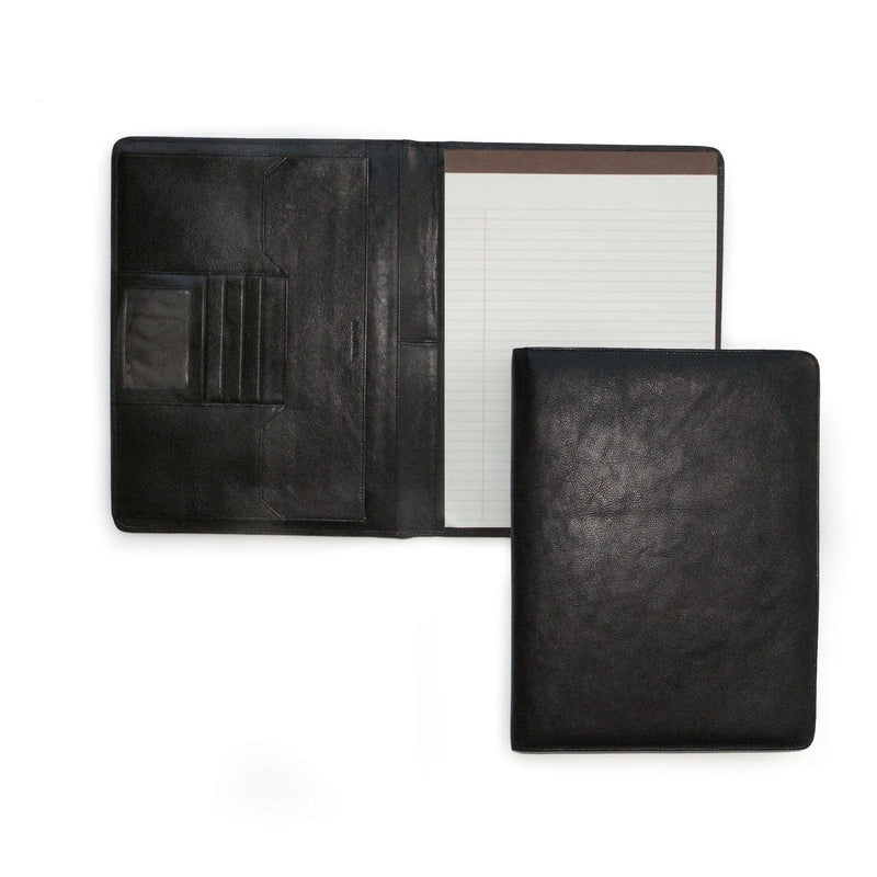 Osgoode Marley RFID Deluxe File Letter Pad with cashmere-style cover and organized interior for documents and cards.