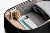 Bellroy Transit Workpack 20L, sleek black backpack with multiple compartments and padded shoulder straps for daily commuting.