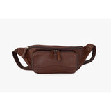 Osgoode Marley RFID organizer waistpack in espresso with multiple compartments and adjustable strap, designed for secure carrying.