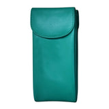 Aqua-colored ILI double eyeglass case made of durable material, designed to hold and protect two pairs of glasses.