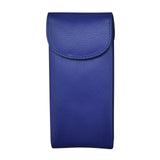 ILI double eyeglass case in cobalt blue, with a sleek, durable design and secure zipper closures for protecting glasses.