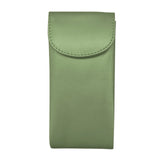 ILI double eyeglass case in sage green with a sleek, durable design and secure zipper closure.