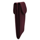 ILI double eyeglass case in eggplant color, with a sleek, durable design and secure closure for stylish eye protection.