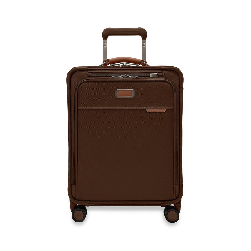 Briggs & Riley | Baseline Compact Checked Expandable Spinner | Limited Edition Chocolate
