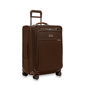 Briggs & Riley | Baseline Compact Checked Expandable Spinner | Limited Edition Chocolate