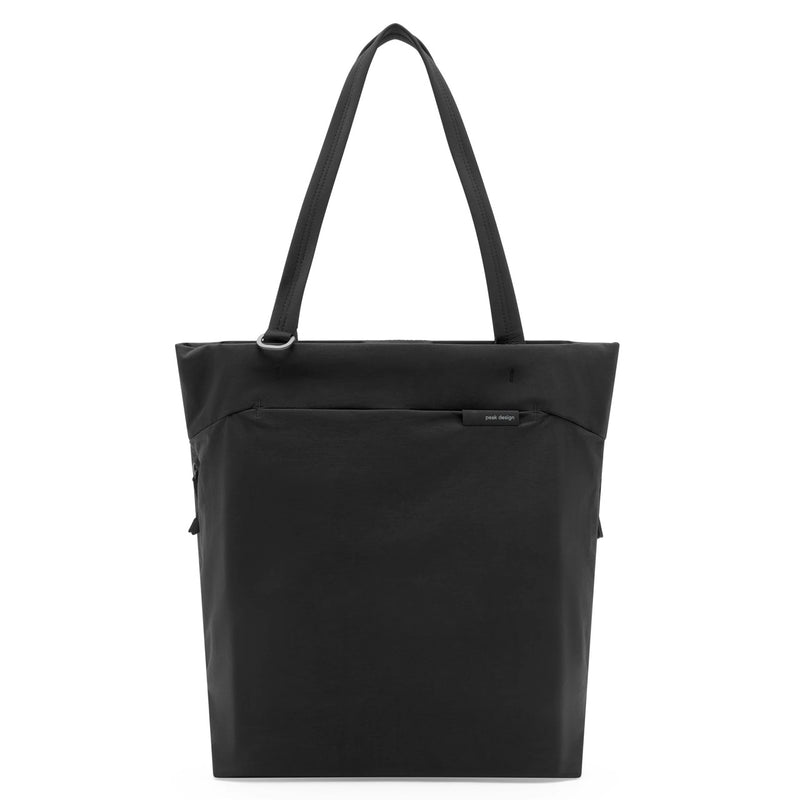 Black Peak Design City Tote 15L, stylish and functional bag with multiple compartments for everyday use.
