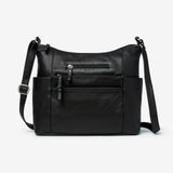 Black Osgoode Marley Everyday Tote bag with front pocket and dual handles, shown from the front view.