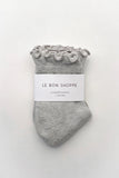 Le Bon Shoppe | Ruffled Hugger Crew Socks