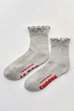 Le Bon Shoppe | Ruffled Hugger Crew Socks