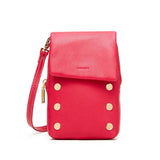 Hammitt VIP Mobile purse with sleek leather design and gold-tone hardware, featuring a compact, stylish accessory for on-the-go use.