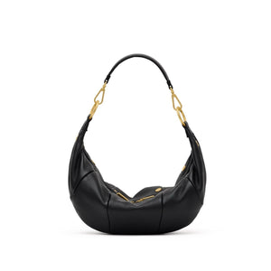 Hammitt Erica Med handbag in leather with gold hardware, featuring a structured design and top handle.