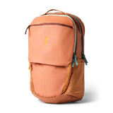 Cotopaxi Allpa 26L Daypack in vibrant colors with multiple compartments and padded straps, suitable for travel and daily use.