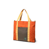 Topo Designs Mountain Essential Tote bag with sturdy canvas material and leather handles, shown in a large, front view.