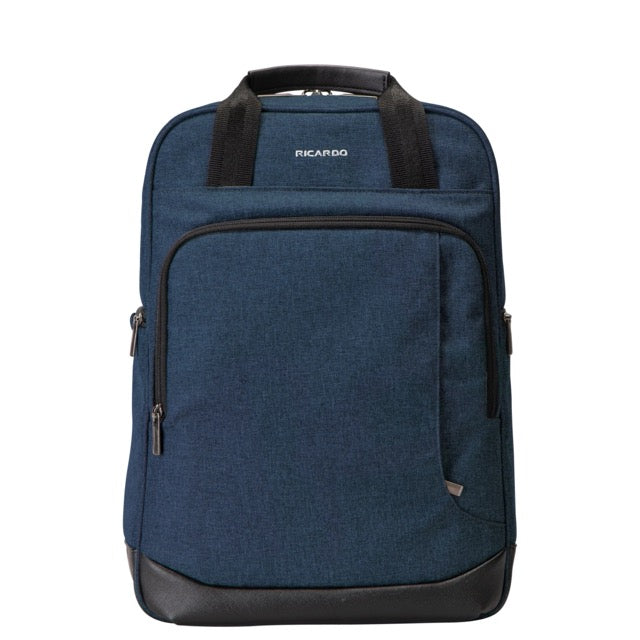 Index Urban Ricardo Malibu Bay 3.0 Tech Backpack in black with padded laptop compartment and multiple pockets