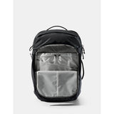 Matador 30L Carry On Travel Pack in black, compact and durable backpack with multiple compartments for travel essentials.