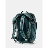 Matador 30L Carry On Travel Pack in juniper with adjustable straps and multiple compartments, suitable for travel and outdoor use.