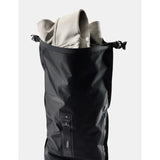 Matador Flatpak 8L dry bag in black, waterproof storage bag with roll-top closure for outdoor and travel use.