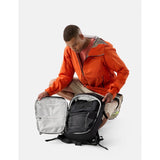Black Matador 24L Adventure Pack with multiple compartments and adjustable straps, designed for outdoor and travel use.