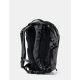 Black Matador 24L Adventure Pack with multiple compartments and adjustable straps, designed for outdoor travel and hiking.