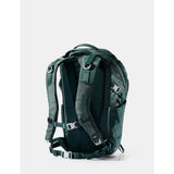Matador 24L Adventure Pack in juniper green with multiple compartments and adjustable straps, designed for outdoor travel and hiking.
