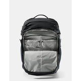 Matador 35L Global Travel Pack in black with multiple compartments and adjustable straps, designed for durable travel storage.