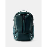 Matador 35L Global Travel Pack in juniper green, featuring compact design with multiple compartments for organized travel storage.