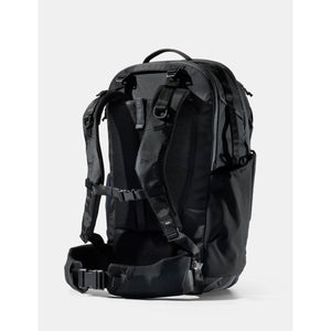 Matador 45L Global Travel Pack in black, compact travel backpack with multiple compartments and durable design for travelers.