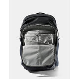 Black Matador 45L Global Travel Pack with multiple compartments and adjustable straps, designed for versatile travel and packing convenience.
