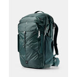 Matador 45L Global Travel Pack in juniper green, with adjustable straps and multiple compartments for organized travel storage.