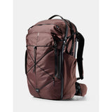 Matador 45L Global Travel Pack in garnet color, with multiple compartments and adjustable straps, designed for travel and adventure.