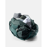 Matador 30L packable duffel bag in juniper green, lightweight and compact, ideal for travel and outdoor adventures.