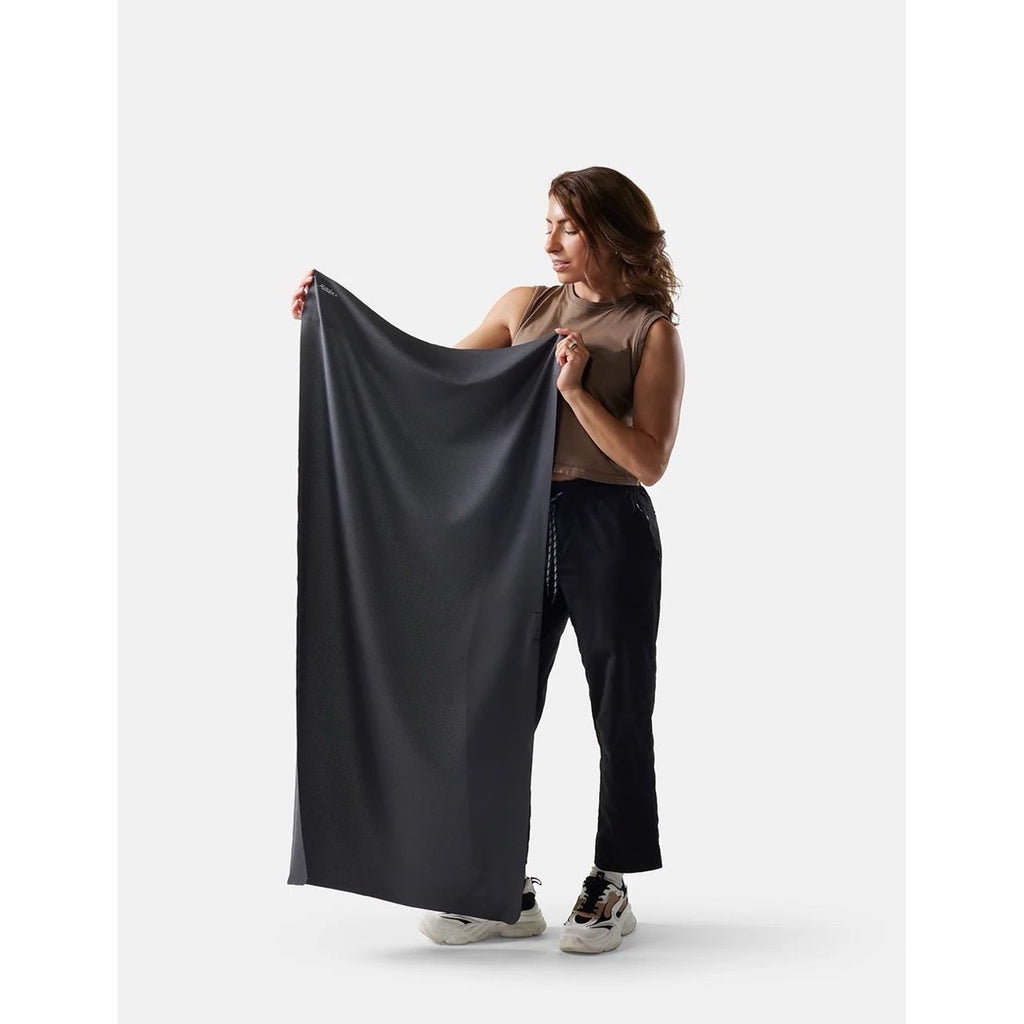 Matador ultralight travel towel in large size, soft and quick-drying fabric, shown folded on a neutral background.