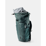 Matador 18L waterproof packable backpack in juniper green, lightweight and foldable for outdoor adventures and travel.