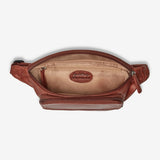 Osgoode Marley RFID organizer waistpack with multiple compartments and interior pockets for secure storage.