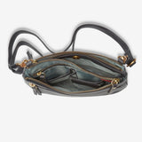 Osgoode Marley Virginia small crossbody bag with storm-colored interior and compact design for everyday use.