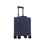 Silver Aleon 16-inch vertical underseat carry-on luggage with sleek design and multiple compartments for organized travel.