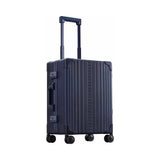 Silver Aleon 21-inch Classic Carry-On suitcase with durable hard shell and spinner wheels for easy travel.