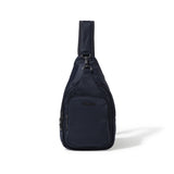 Baggallini Central Park Sling bag showing a compact, stylish design with adjustable strap and multiple compartments.