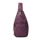 Baggallini Central Park Sling bag with adjustable strap and multiple compartments, shown in a large view.