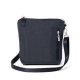 Navy Baggallini Modern Pocket Crossbody bag with multiple compartments and adjustable strap, suitable for everyday use.