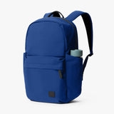 Bellroy Classic Daypack backpack showing sleek black fabric with adjustable shoulder straps and a minimalist design.