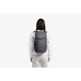 Black Bellroy Lite Ready Pack backpack with sleek design and adjustable straps, shown from the front view.