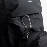 Black Bellroy Lite Travel Pack backpack with 30L capacity, featuring multiple compartments and padded straps for comfortable carrying.