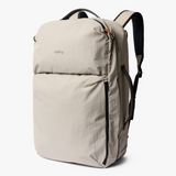 Bellroy Lite Travel Pack 38L backpack with multiple compartments and padded straps, designed for comfortable travel and organization.